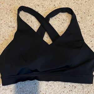 Lululemon Athletica Black Cross-Back Sports Bra